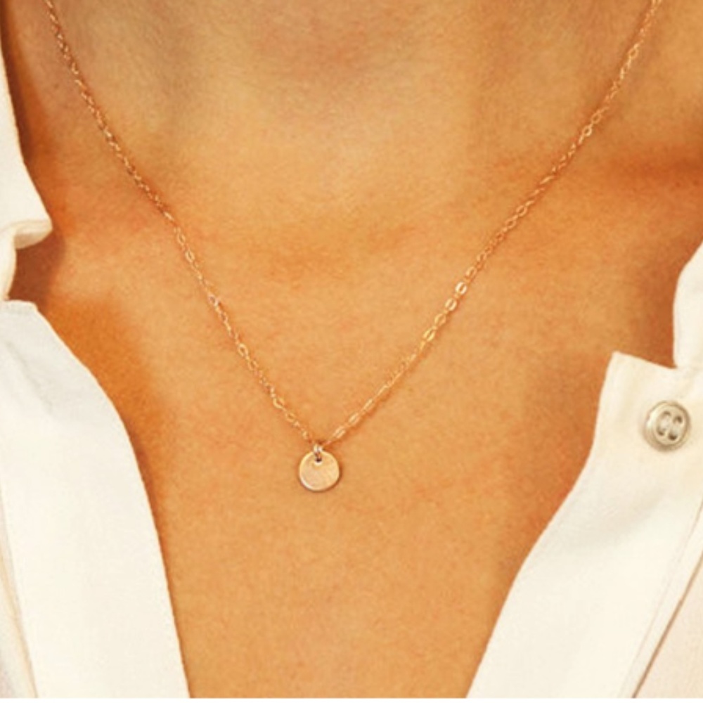 Delicate Disc Necklace